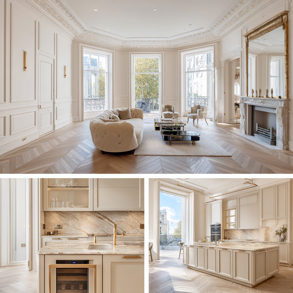 55-57 Gloucester Road Kensington SW7 apartment refurbishment