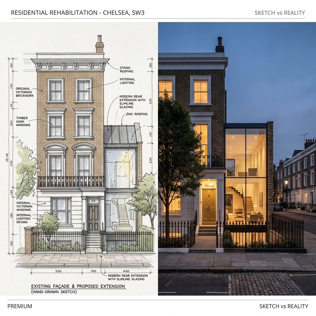 Luxury architecture design in chelsea