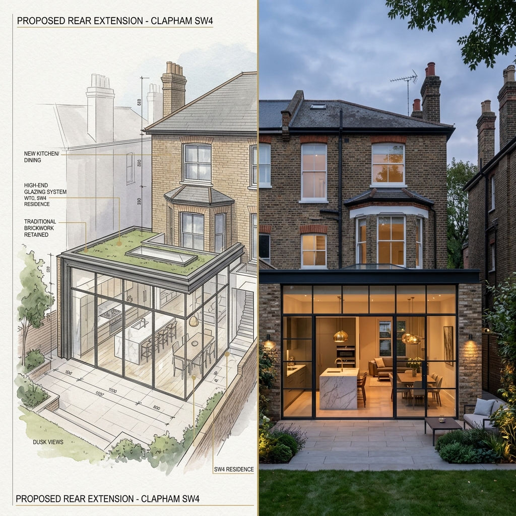 Luxury architecture design in clapham