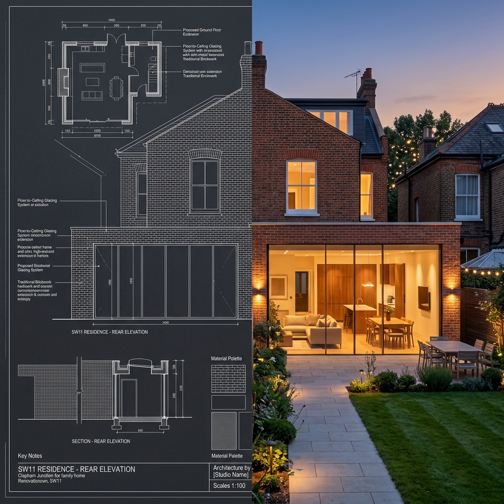 Luxury planning drawings in clapham junction