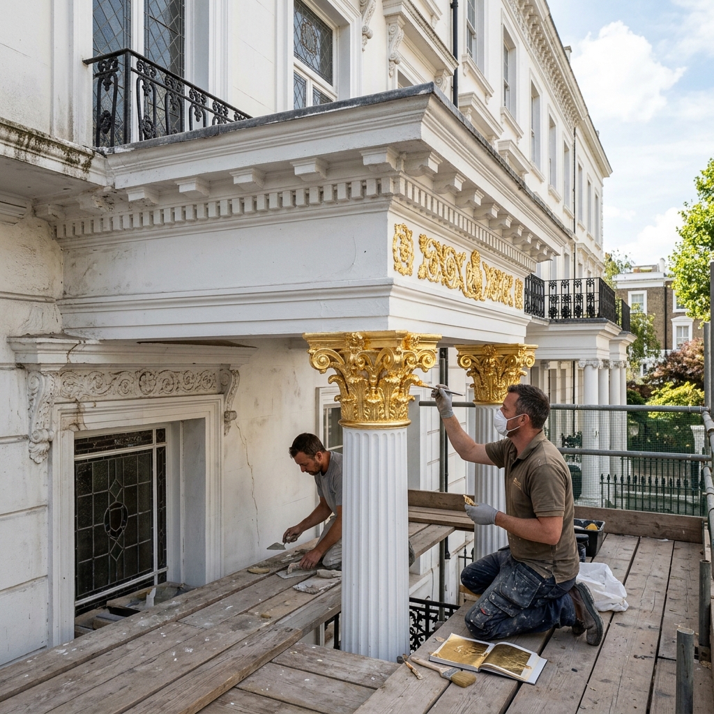 Luxury heritage restoration in kensington