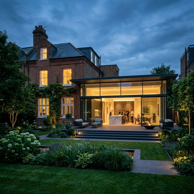 Luxury glass extensions in st johns wood